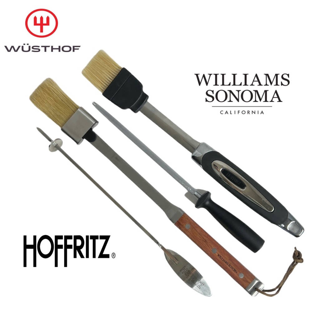 BBQ Bundle (4) Hoffritz Skewer Wusthof Knife‎ Williams Sonoma BBQ Hoffritz BBQ